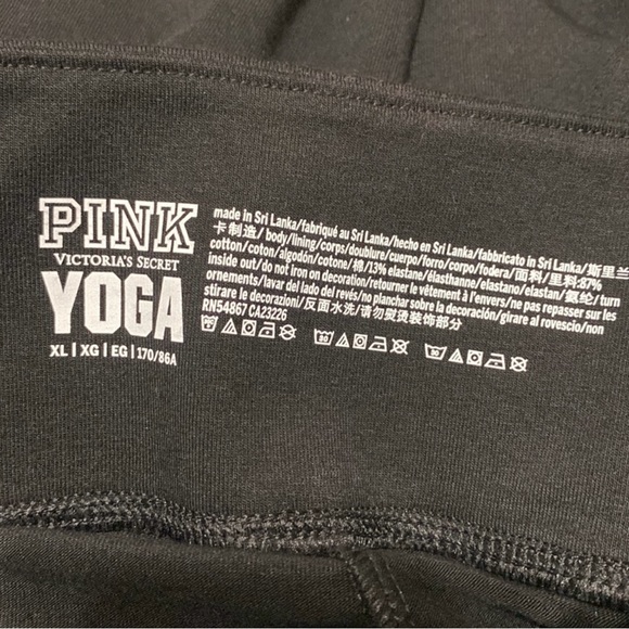 PINK Victoria's Secret RARE bling sequin yoga pants size XL - Picture 2 of 3